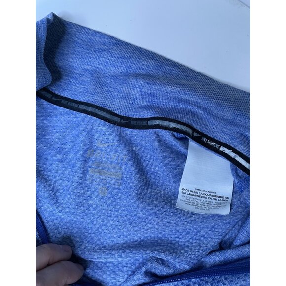 Nike Dri Fit Men’s Top Half Zip Statement Golf Pullover Top Blue M - Picture 3 of 5